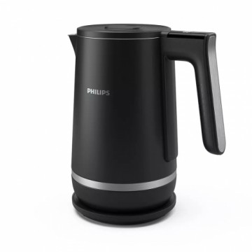 PHILIPS Double Walled Kettle 7000. sērijas tējkanna, 1.7L, melna - HD9396/90