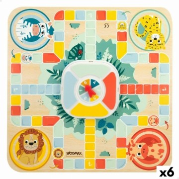 Parchis un Oca dēlis Woomax Zookabee 30 x 3 x 30 cm Bērnu dzīvnieki (6 gb.)