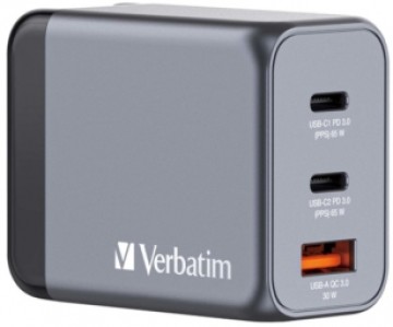 Lādētājs Verbatim Wall Charger 65W Grey