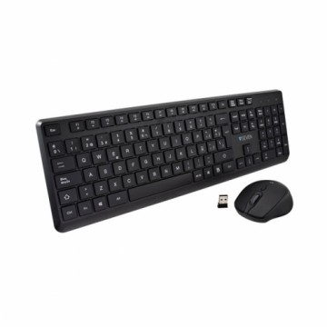 Клавиатура и мышь V7 CKW350ES Чёрный Испанская Qwerty