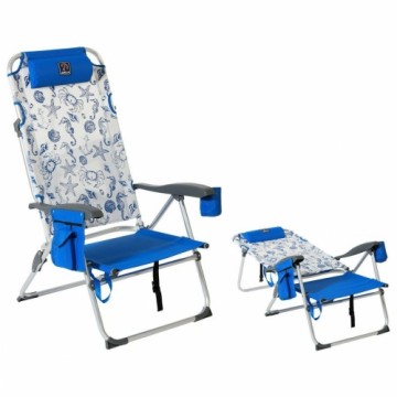 Bigbuy Garden Пляжный стул Синий 106 x 47 x 45 cm
