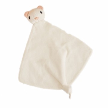 Baby Comforter Crochetts Bebe Baby Comforter White Bear 39 x 1 x 28 cm