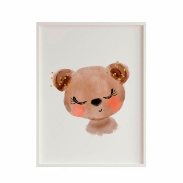 Картина Crochetts Разноцветный 33 x 43 x 2 cm Медведь