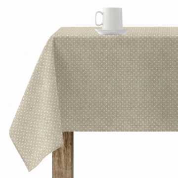 Stain-proof resined tablecloth Belum Plumeti White 300 x 140 cm