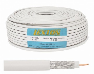 Lexton Коаксиальный кабель RG6 1.02 CU + 64x0.12, 100м