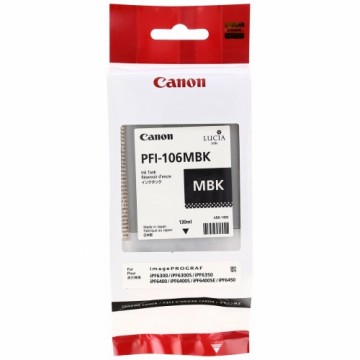 Oriģinālais Tintes Kārtridžs Canon PFI-106 MBK Melns