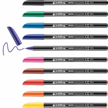 Felt-tip pens Edding 1200-10-S (10 Units)