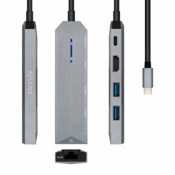USB-разветвитель Aisens ASUC-5P003-GR Серый 100 W