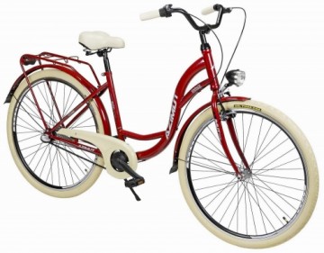 Velosipēds AZIMUT Vintage 28" 3-speed 2023 burgund-cream shiny