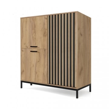 Halmar LAMINO KM-2 chest, craft oak / black