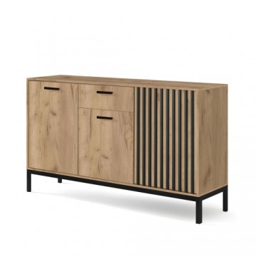 Halmar LAMINO KM-1 chest, craft oak / black