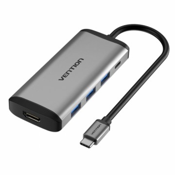 USB Centrmezgls Vention CNBHB Pelēks