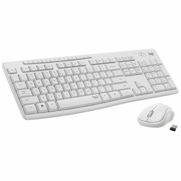 Klaviatūra un Pele Logitech MK295 Silent Wireless Combo Balts Qwerty US