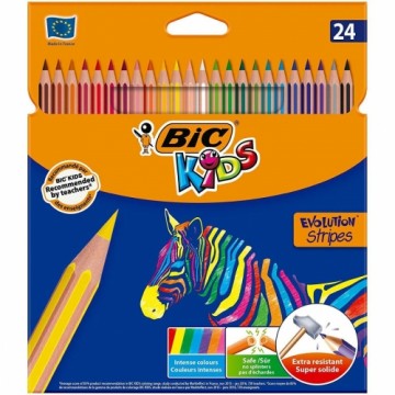 Krāsainie zīmuļi Bic 9505251 Daudzkrāsains 24 Daudzums