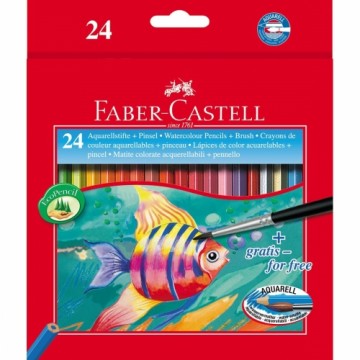 Watercolour Pencils Faber-Castell 114425 Multicolour 24 Pieces