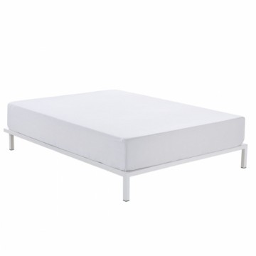 Fitted bottom sheet Alexandra House Living White 135 x 210 cm