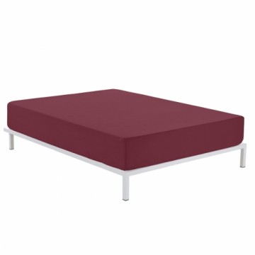 Fitted bottom sheet Alexandra House Living Maroon 105 x 200 cm