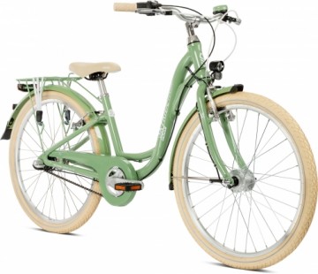 Velosipēds PUKY Skyride 24-3 Classic Alu retro green