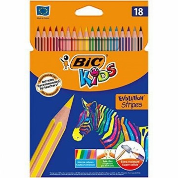 Krāsainie zīmuļi Bic 9505241 Daudzkrāsains 18 Daudzums