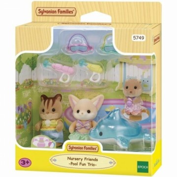 Leļļu mājas aksesuāri Sylvanian Families 5749 Nursery Friends Pool Fun trio