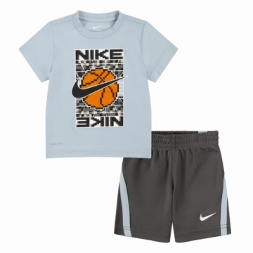 Children's Sports Outfit Nike Df Icon Grey Multicolour 2 Pieces