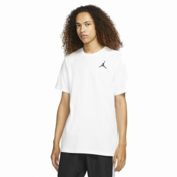 Vīriešu Krekls ar Īsām Piedurknēm Nike Jordan Jumpman Balts