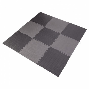 Sports equipment puzzle mat dark grey 9 pieces HMS MP12