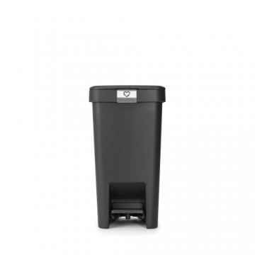 BRABANTIA atkritumu tvertne ar pedāli StepUp, 10 l, Dark Grey - 800344