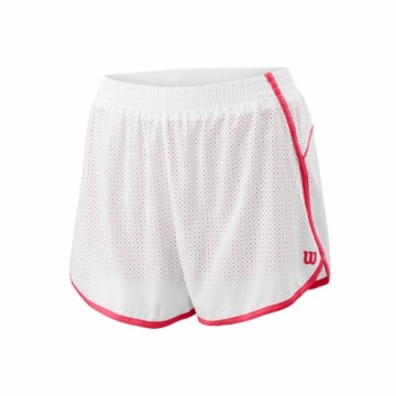 Wilson W COMPETITION WOVEN 3.5" SHORT White / Cherry Pop