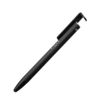 Fixed | Pen With Stylus and Stand | 3 in 1 | Pencil | Stylus for capacitive displays; Stand for phones and tablets | Black