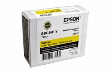 Original Ink- Yellow Epson SJIC36PY, SJI-C36PY, SJIC-36PY (T44C4, C13T44C440)