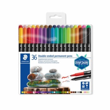 Flomasteru Komplekts Staedtler 3187 Daudzkrāsains (36 Daudzums)