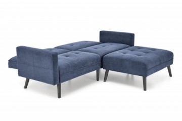 Halmar CORNELIUS folding sofa with ottoman, color: blue