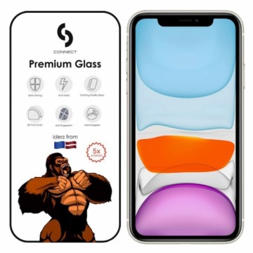 Connect Сonnect Corning Gorilla Ультра прочное 3D Стекло для Apple iPhone 11 / XR Черный