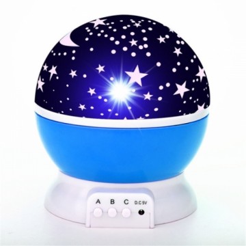 Elight L1 2in1 Проэктор звездного неба с ротацией и  Лампа - Ночник с 4x AAA / USB Кабель Синий