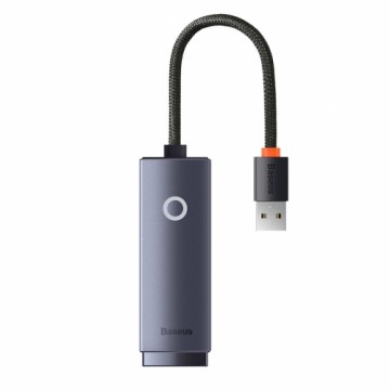 Baseus WKQX000013 Lite USB to RJ45 Tīkla interneta karte - adapteris 100Mbps Pelēks