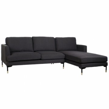 Chaise Longue Sofa DKD Home Decor Grey Metal 250 x 160 x 85 cm