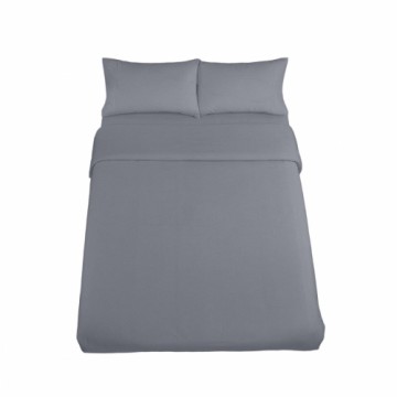 Duvet cover set Alexandra House Living Qutun Dark grey Double 3 Pieces