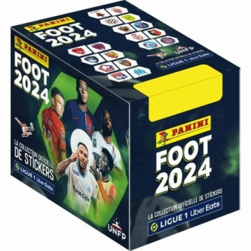 Набор наклеек Panini FOOT 2024 LIGUE 1 Чёрный (50 Предметы)