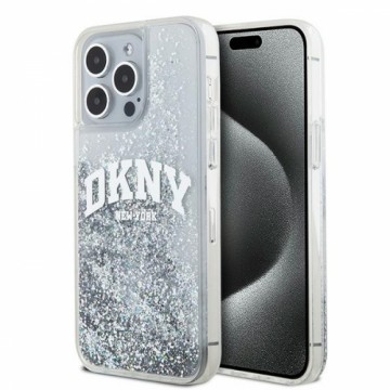 DKNY DKHCP15XLBNAET iPhone 15 Pro Max 6.7" biały|white hardcase Liquid Glitter Big Logo