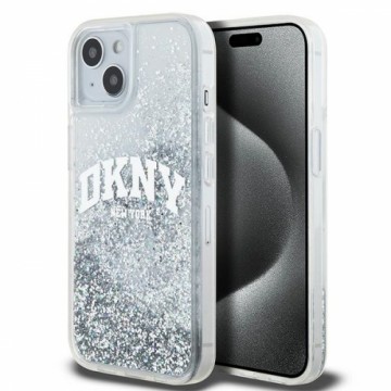 DKNY DKHCP15SLBNAET iPhone 15 | 14 | 13 6.1" biały|white hardcase Liquid Glitter Big Logo