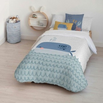 Duvet cover set Kids&Cotton Malu Big Blue 155 x 220 cm