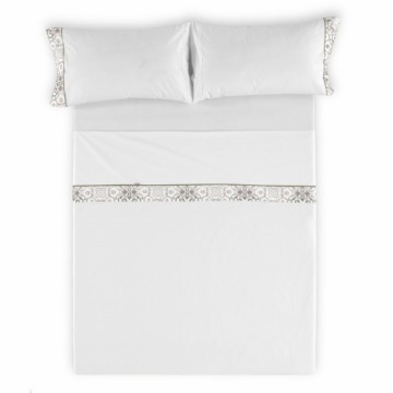 Bedding set Alexandra House Living White Super king 4 Pieces