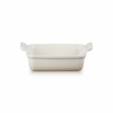 Le Creuset Cepamtrauks taisnstūra Heritage akmens masas 19x14cm / 1,1L balts