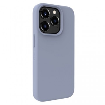 Evelatus Premium Magsafe Mīksta pieskāriena silikona maks - vāciņš Apple iPhone 15 Pro Max Lavandas pelēka
