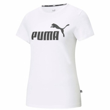 Women’s Short Sleeve T-Shirt Puma LOGO TEE 586774 02 White