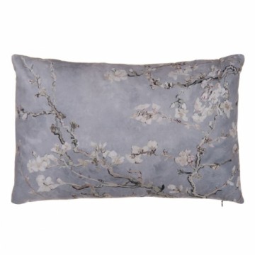 Cushion Grey Flowers 40 x 60 cm