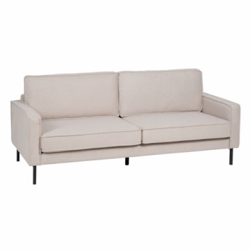 3-Seater Sofa Beige 213 x 87 x 90 cm Metal