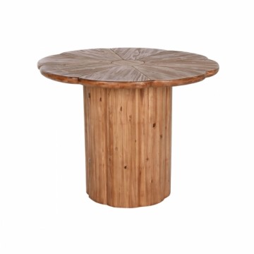 Dining Table Home ESPRIT Natural Wood 100 x 100 x 77 cm