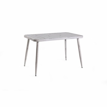 Pusdienu galds Home ESPRIT Balts Alumīnijs 120 x 75 x 75 cm